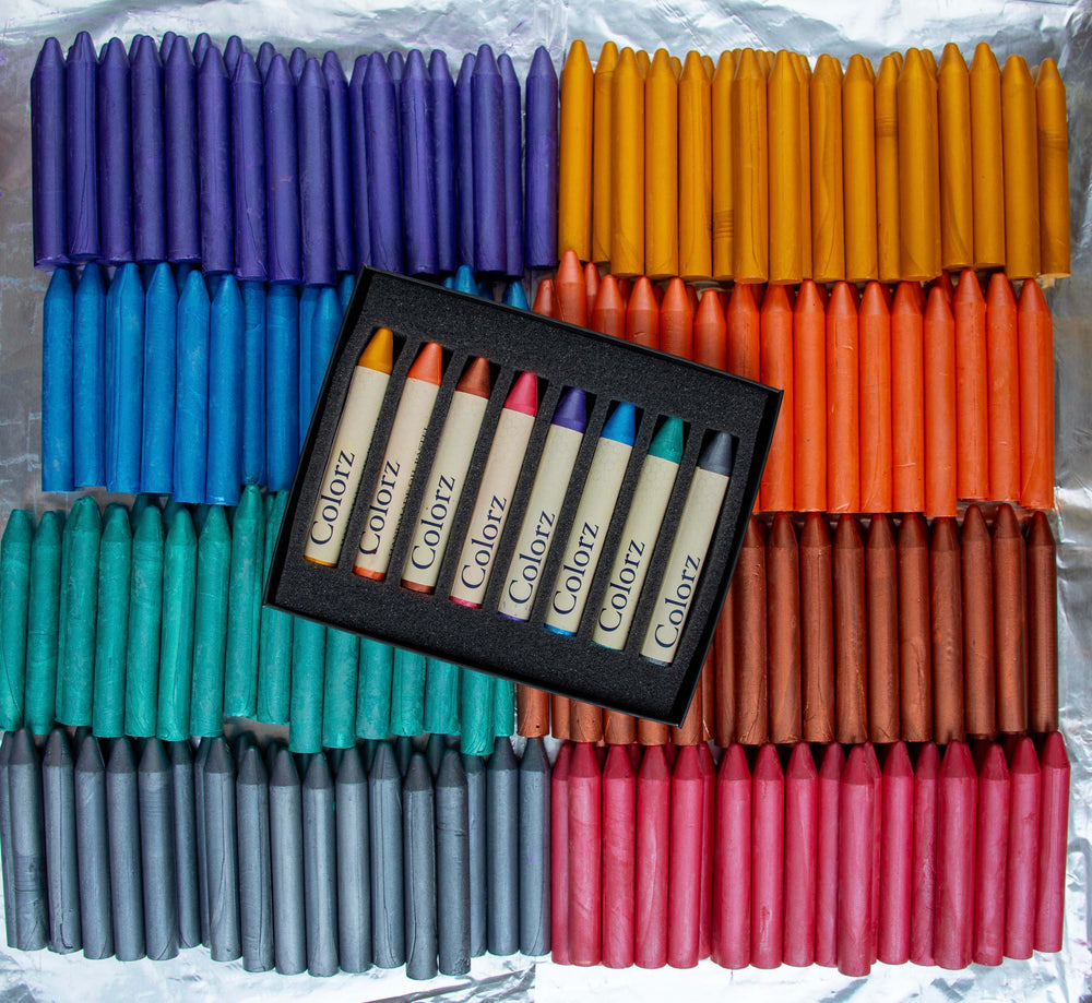 Metalik Renkler 8'li Yağlı Pastel Seti